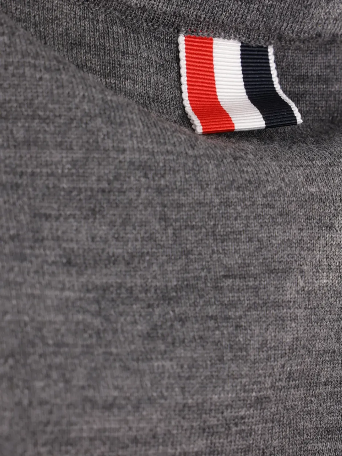Thom Browne 半袖 ヴァージンウール ポロシャツ - グレー - 画像4