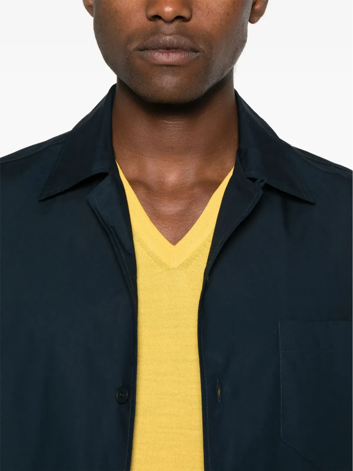 MODES GARMENTS short-sleeve poplin shirt - Blue - 画像5