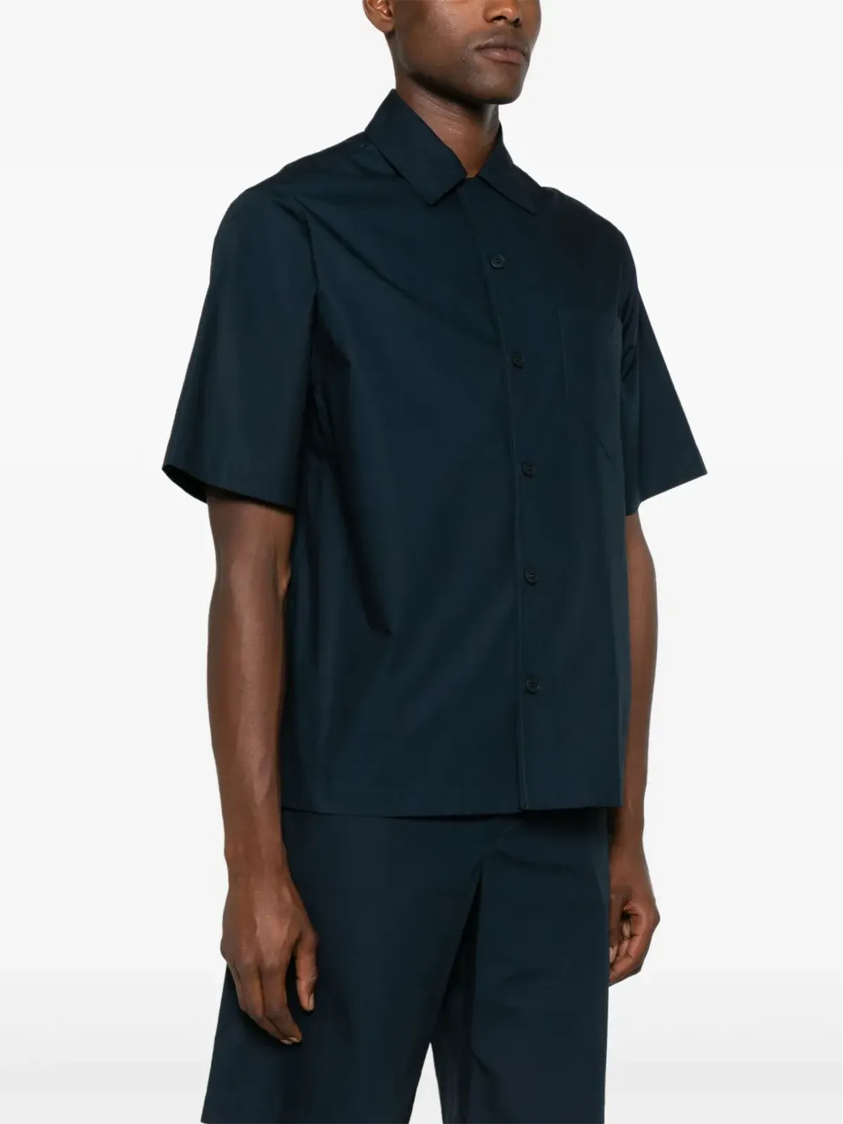 MODES GARMENTS short-sleeve poplin shirt - Blue - 画像3