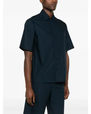 MODES GARMENTS short-sleeve poplin shirt - Blue - サムネイル3