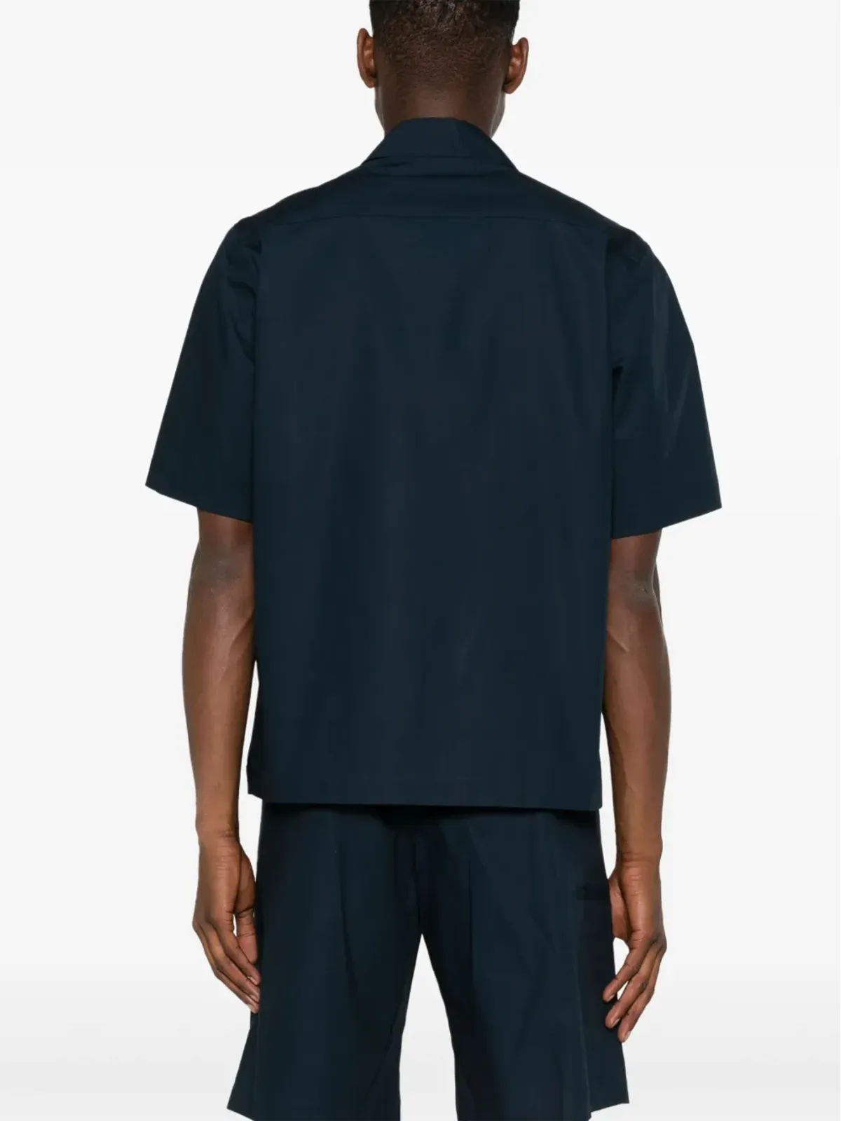 MODES GARMENTS short-sleeve poplin shirt - Blue - 画像4