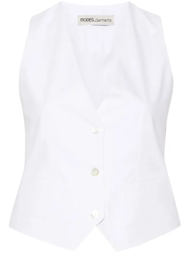 MODES GARMENTS MODES GARMENTS Vネック コットン ウエストコートの商品画像