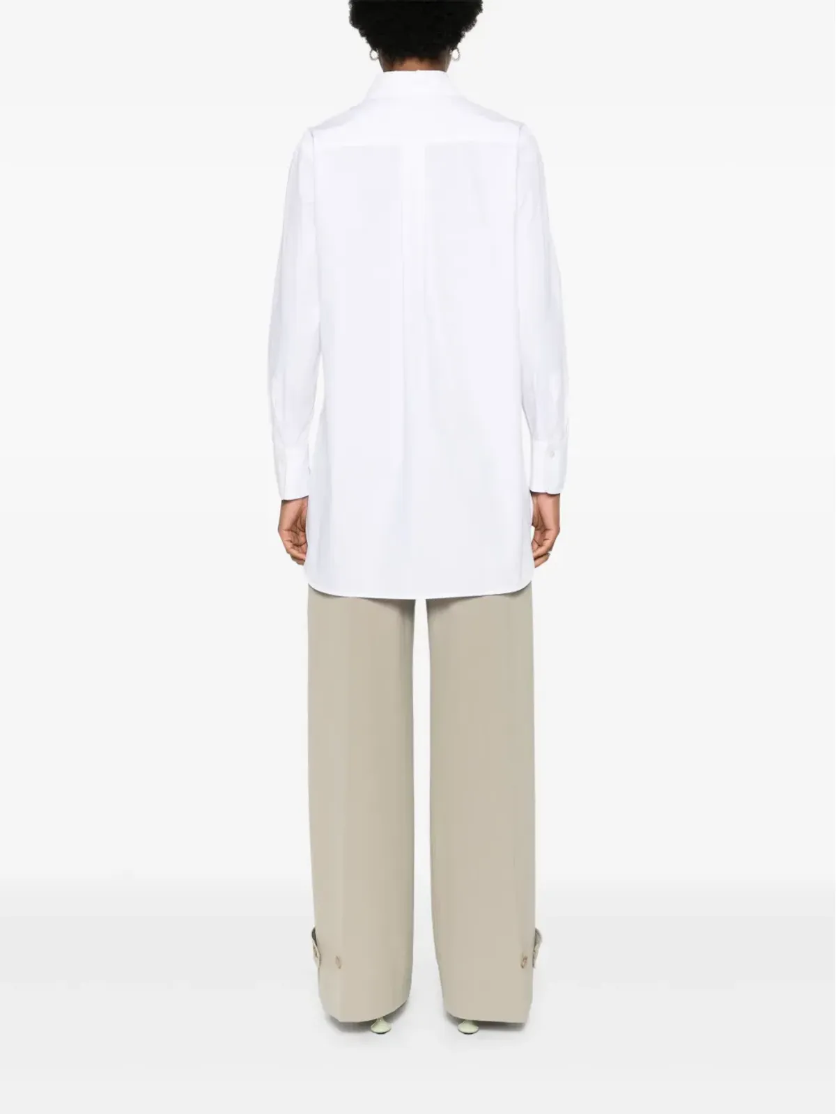 MODES GARMENTS サイドスリットポプリンシャツ - 画像4