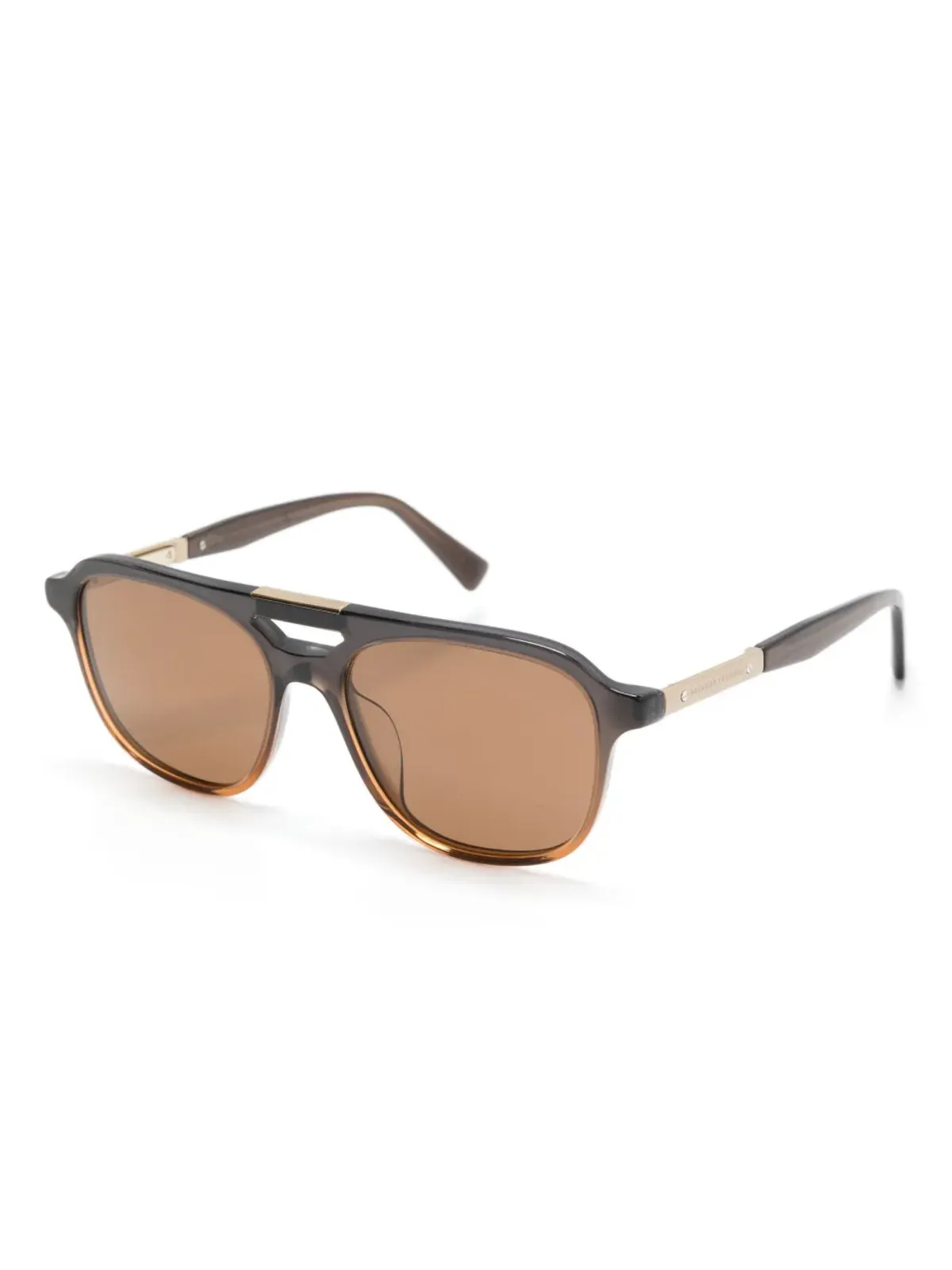 Brunello Cucinelli BC4001S パイロットフレーム サングラス - ブラウン - 画像2