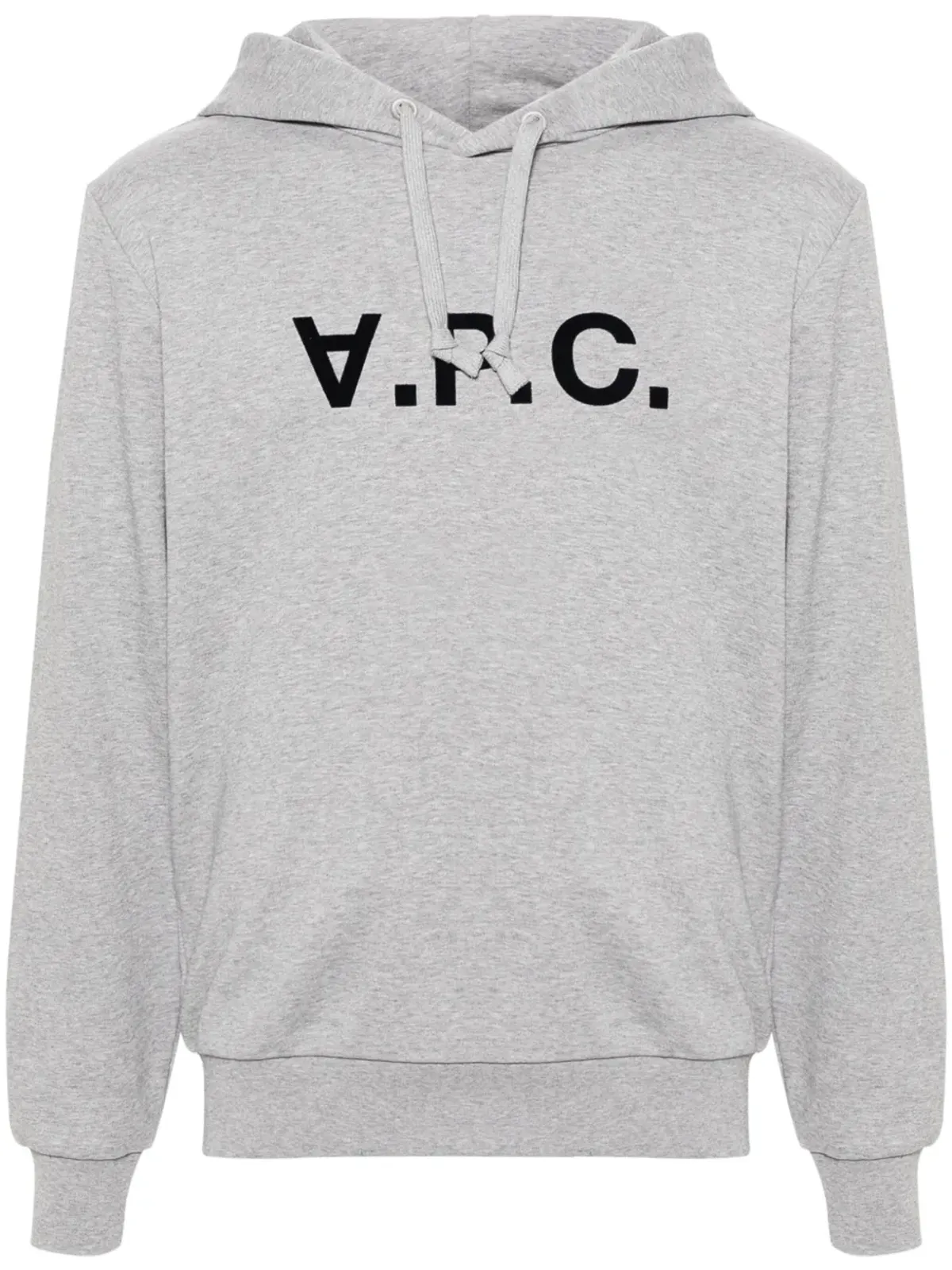 A.P.C. フロックドロゴ コットン パーカー グレー - 画像1