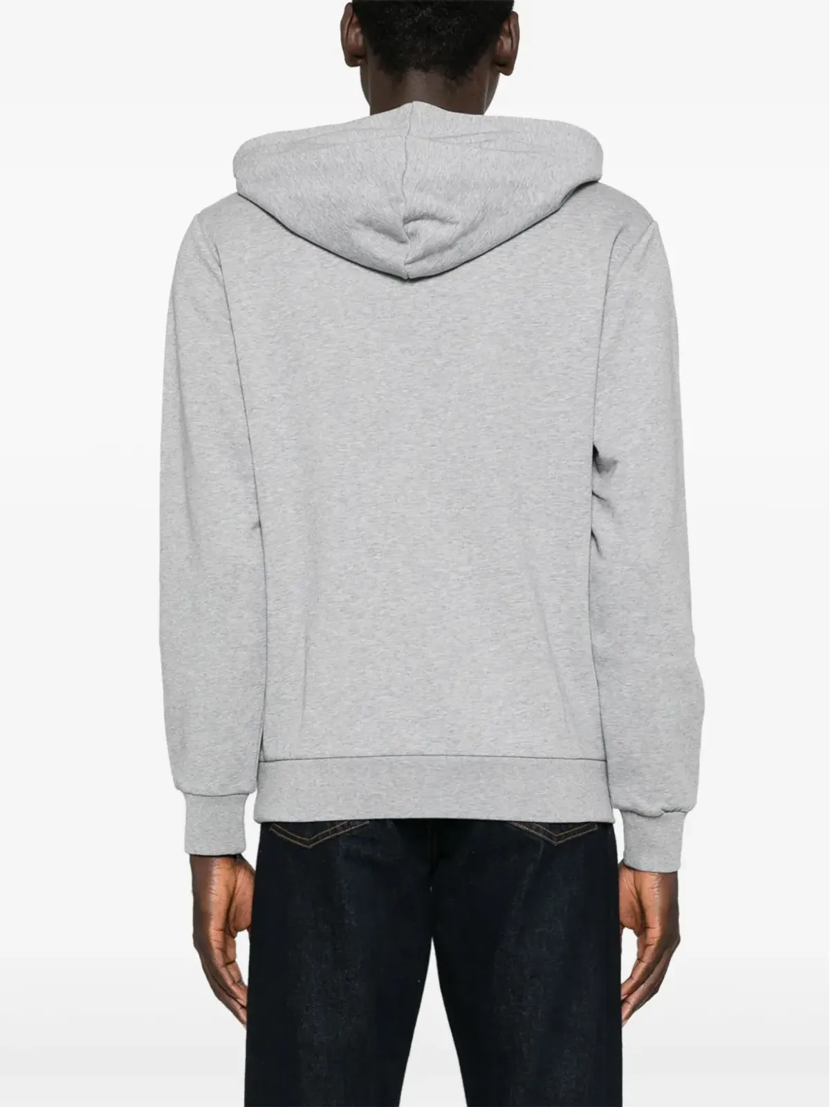 A.P.C. フロックドロゴ コットン パーカー グレー - 画像4