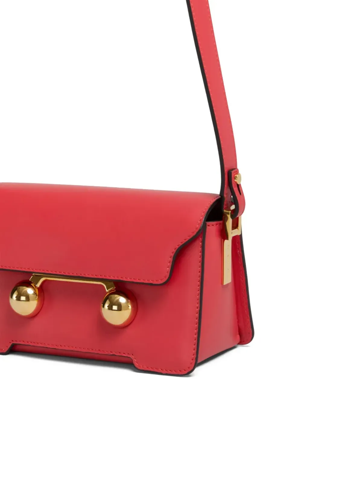 Marni ミニ Trunkaroo レザー ショルダーバッグ - オレンジ - 画像5