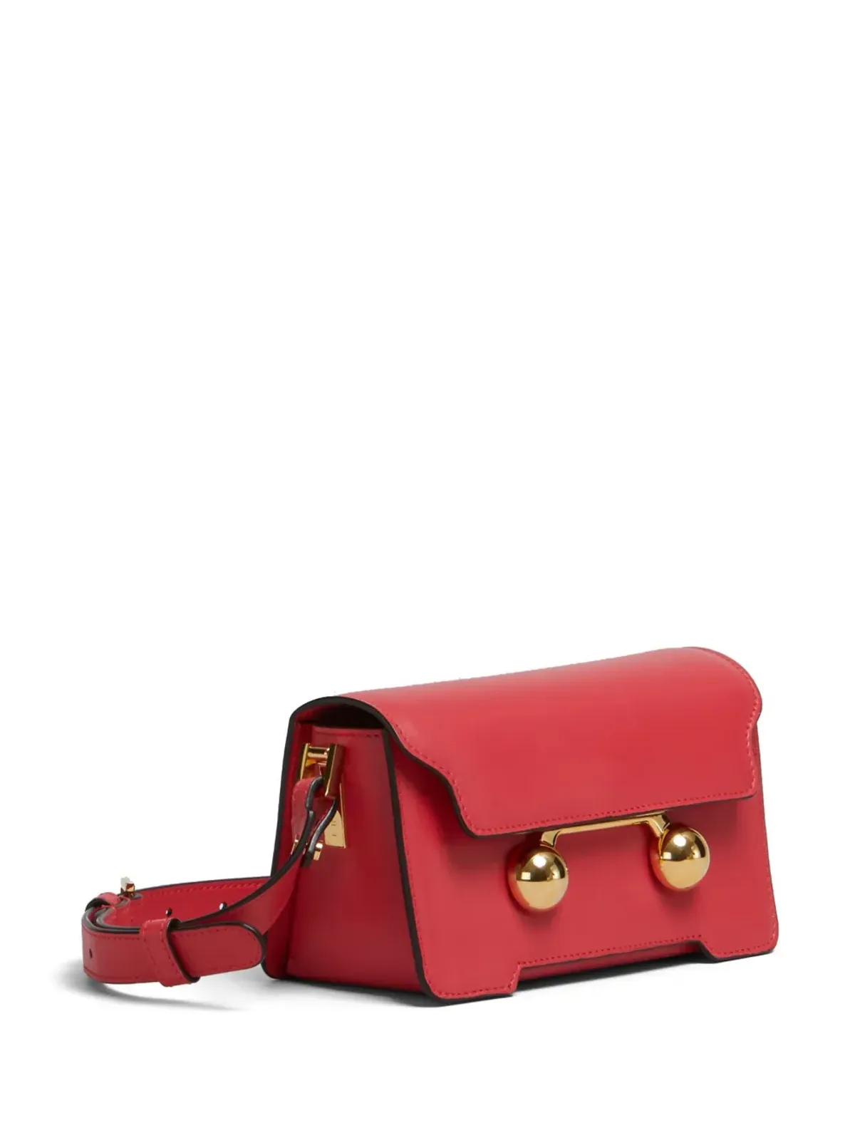 Marni ミニ Trunkaroo レザー ショルダーバッグ - オレンジ - 画像3