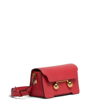 Marni ミニ Trunkaroo レザー ショルダーバッグ - オレンジ - サムネイル3