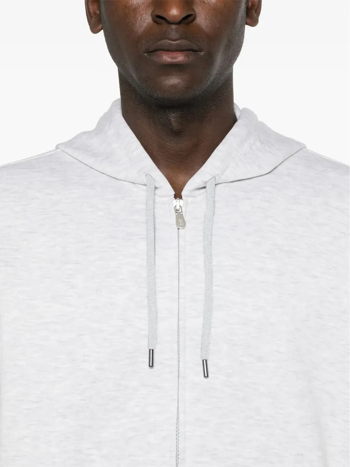 Brunello Cucinelli メランジュ効果ジップフーディ - 画像5