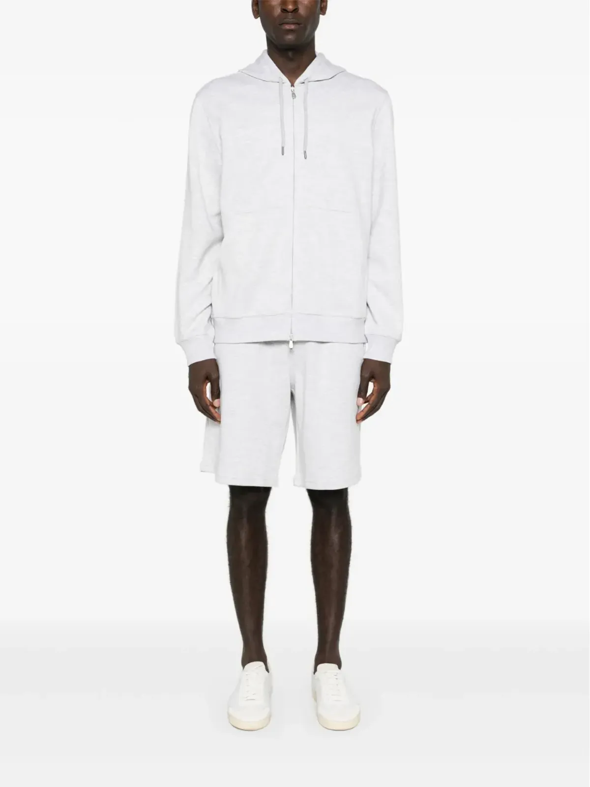 Brunello Cucinelli メランジュ効果ジップフーディ - 画像2