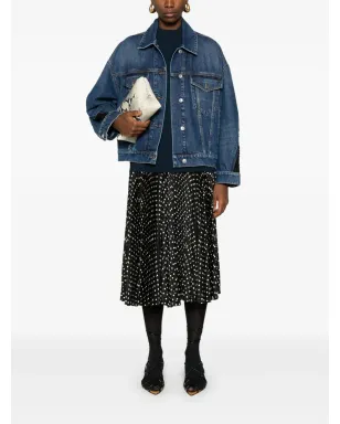Stella McCartney レースディテールのデニムジャケット - ブルー - サムネイル2