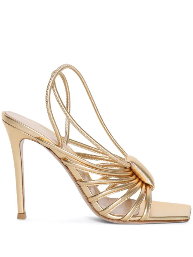 Gianvito Rossi Gianvito Rossi ヘレン 105mmストラップサンダル - ゴールドの商品画像