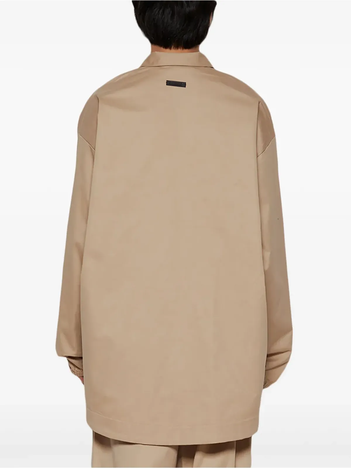 FEAR OF GOD ESSENTIALS ロゴパッチ ジップアップ シャツジャケット - 画像5