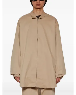 FEAR OF GOD ESSENTIALS ロゴパッチ ジップアップ シャツジャケット - サムネイル3