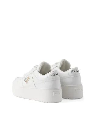 Prada ダウンタウン ボールド レザー スニーカー - ホワイト - サムネイル3