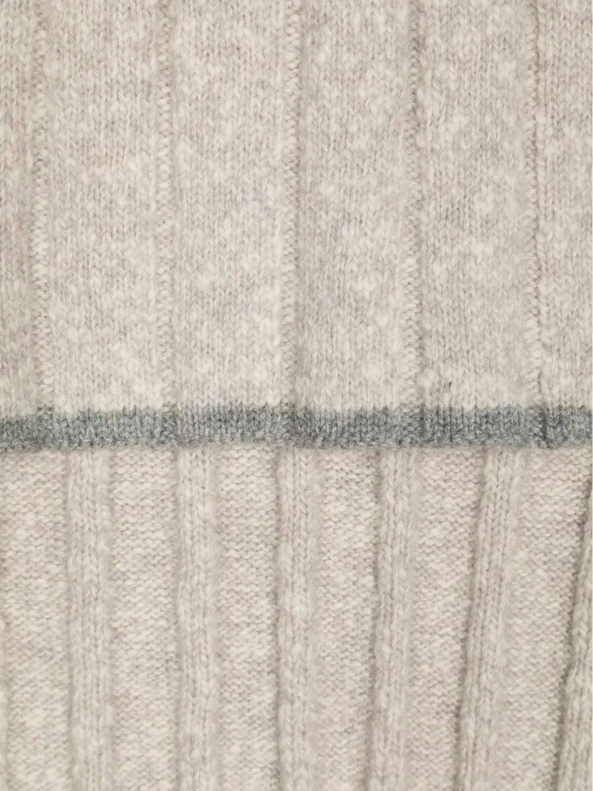 Brunello Cucinelli メランジェ風ニットスカーフ - 画像3