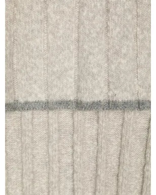 Brunello Cucinelli メランジェ風ニットスカーフ - サムネイル3