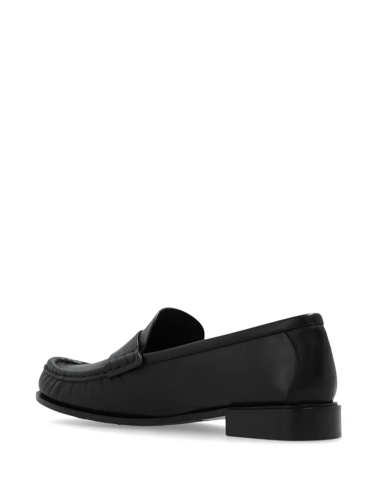 Max Mara ロゴアップリケ レザー ローファー - 画像3