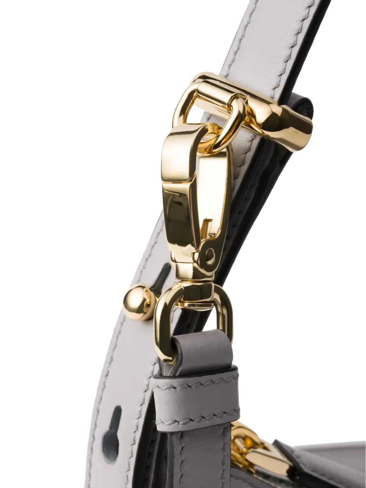 Prada アルケー ショルダーバッグ グレー - 画像5