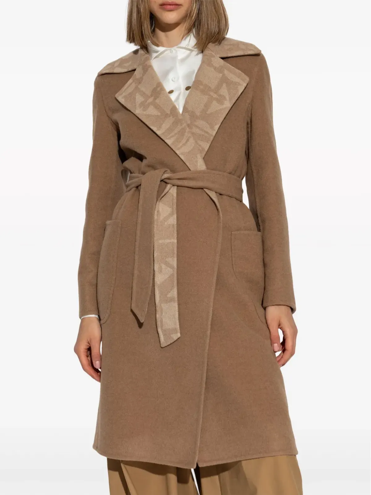 Max Mara アビト リバーシブルコート - ブラウン - 画像3