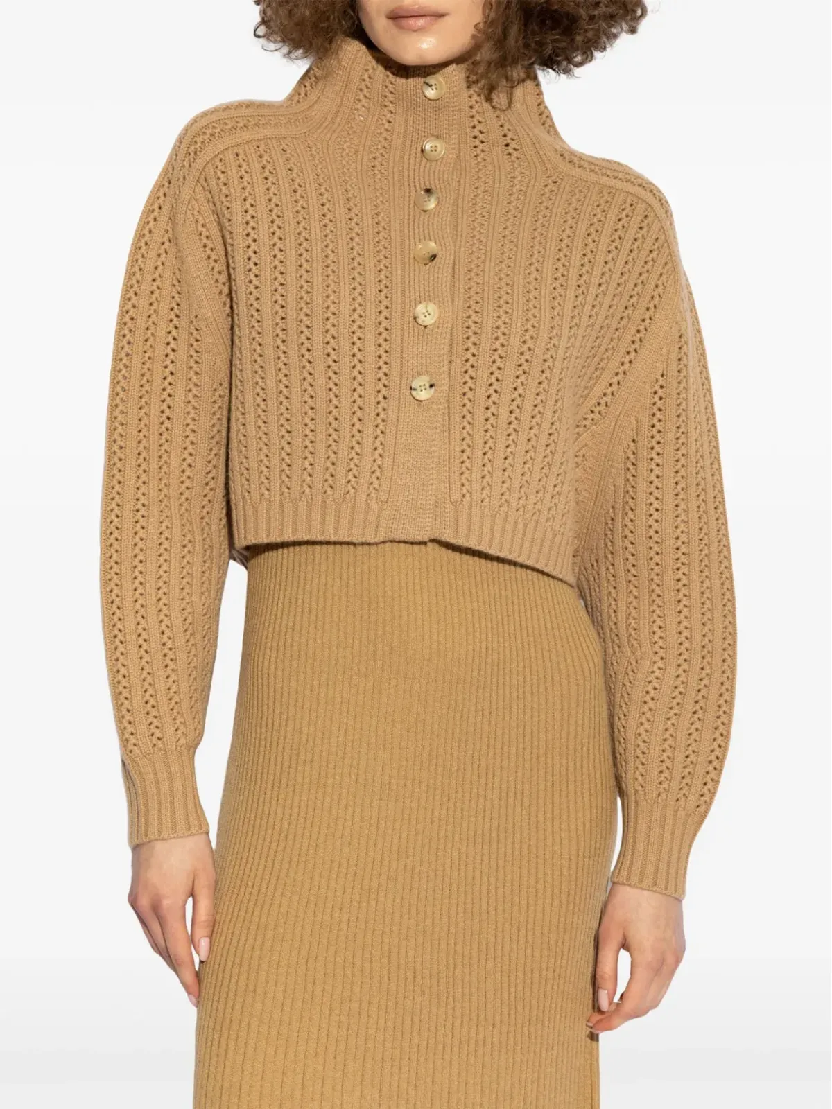 Max Mara Hodeida クロップドセーター - ニュートラルカラー - 画像3