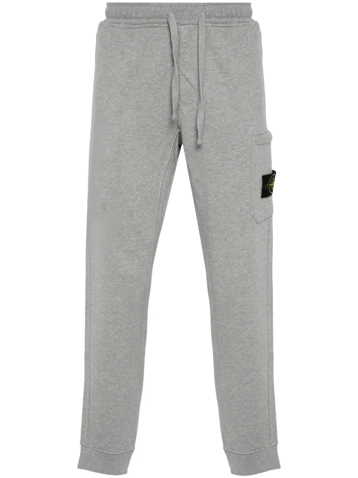 Stone Island コンパスバッジ メランジ テーパードパンツ - グレー - 画像1