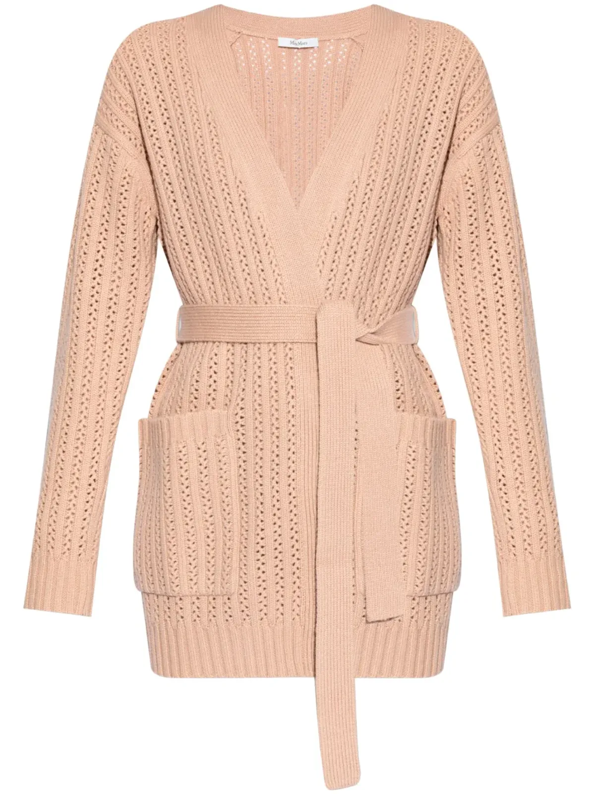 Max Mara 透かし編みニットカーディガン - 画像1