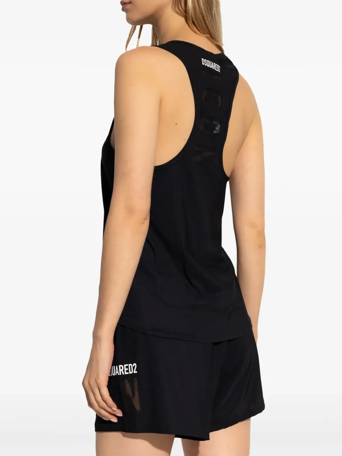 DSQUARED2 レーサーバックトップ - ブラック - 画像3
