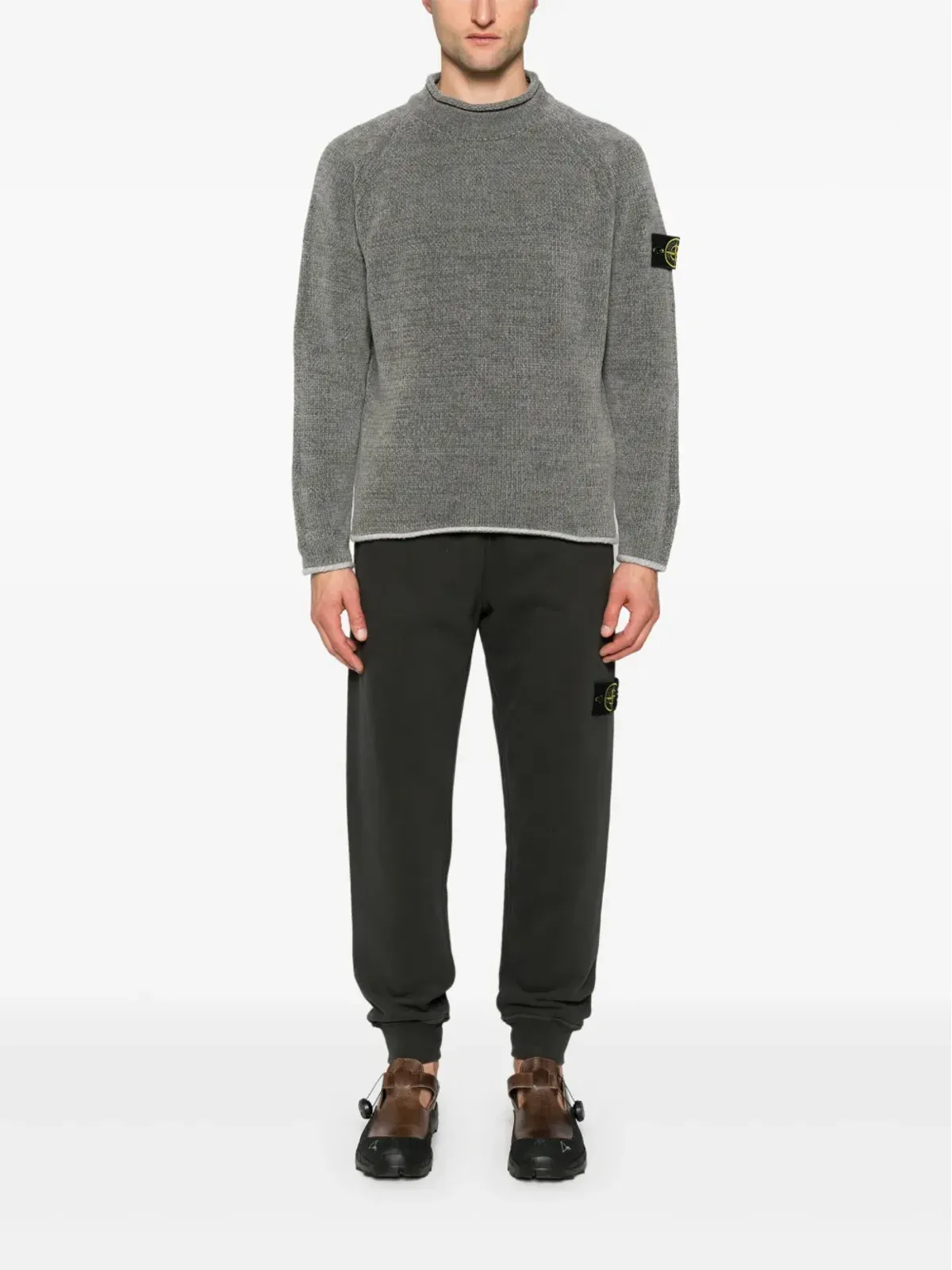 Stone Island コンパスバッジ チェニール ジャンパー - グレー - 画像2