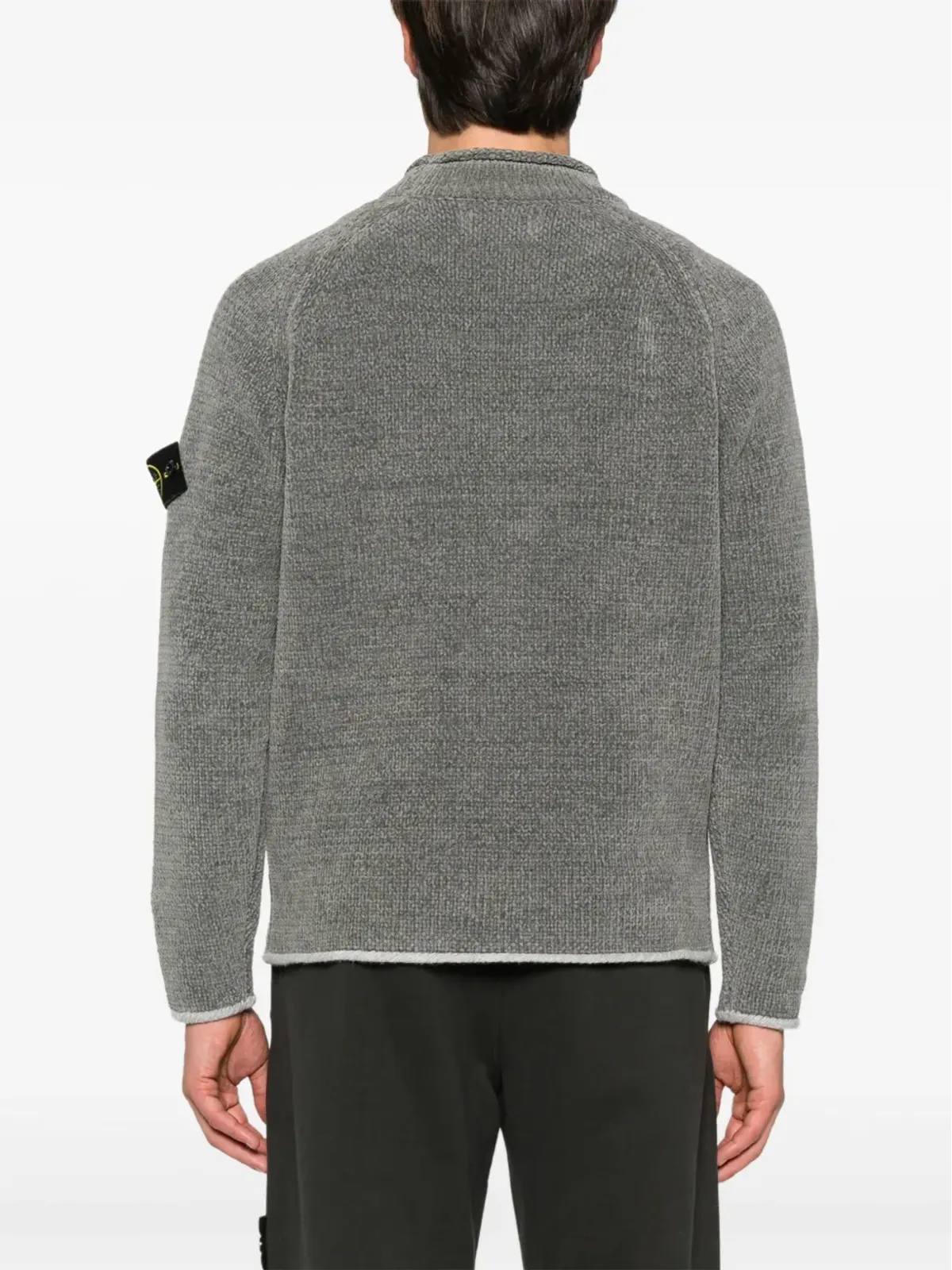 Stone Island コンパスバッジ チェニール ジャンパー - グレー - 画像4