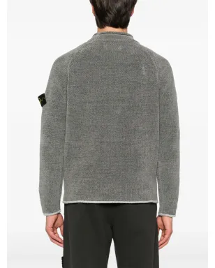Stone Island コンパスバッジ チェニール ジャンパー - グレー - サムネイル4