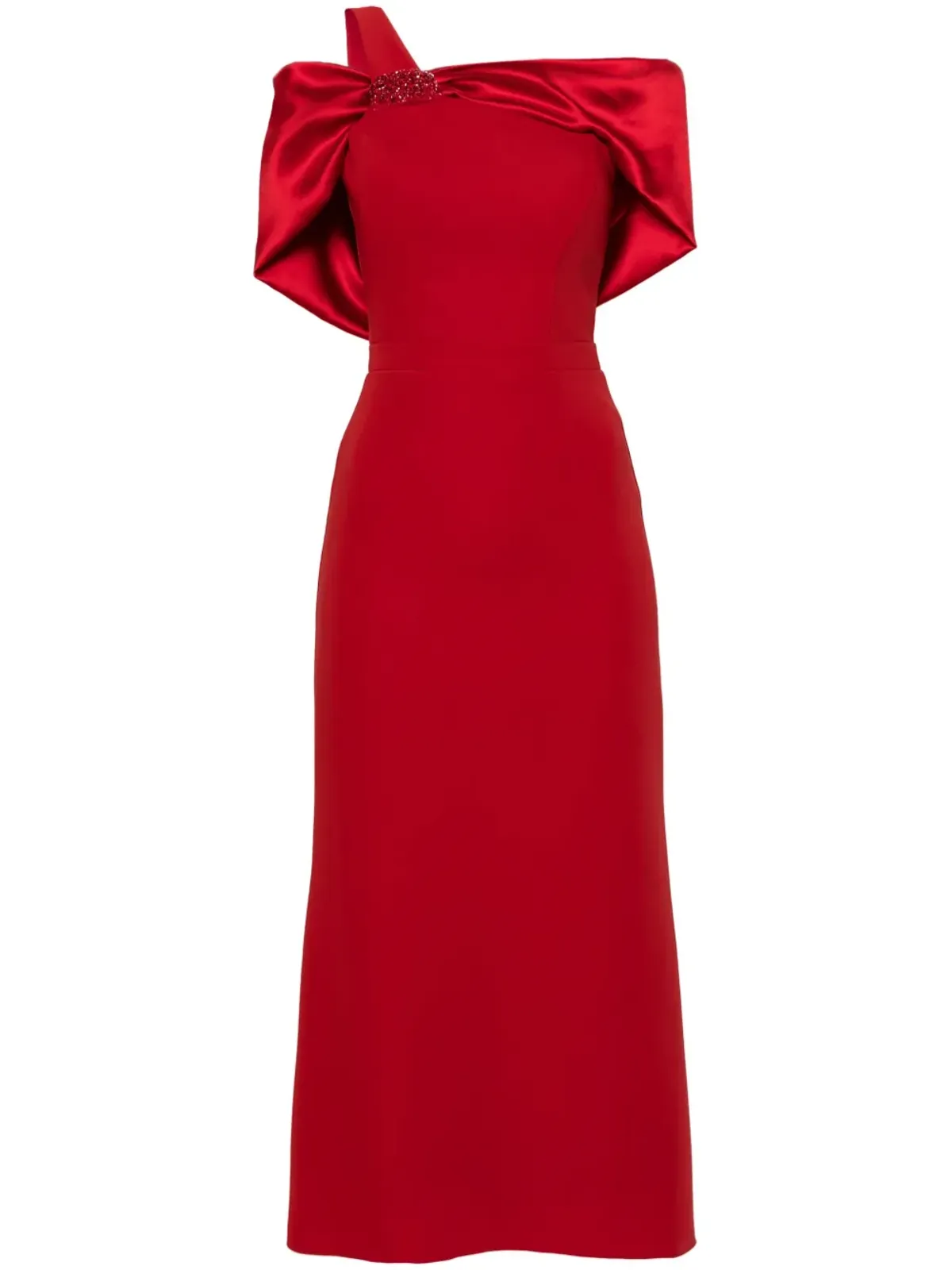 CRISTALLINI Ophelia satin midi dress - 画像1
