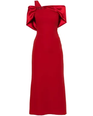 CRISTALLINI Ophelia satin midi dress - サムネイル1