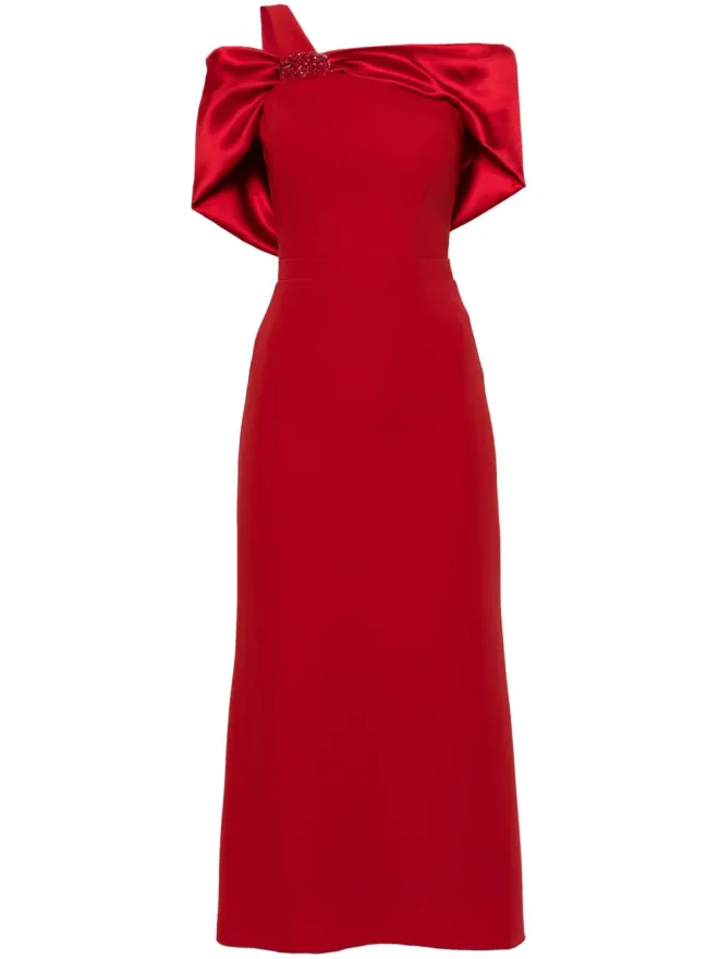 CRISTALLINI CRISTALLINI Ophelia satin midi dressの商品画像
