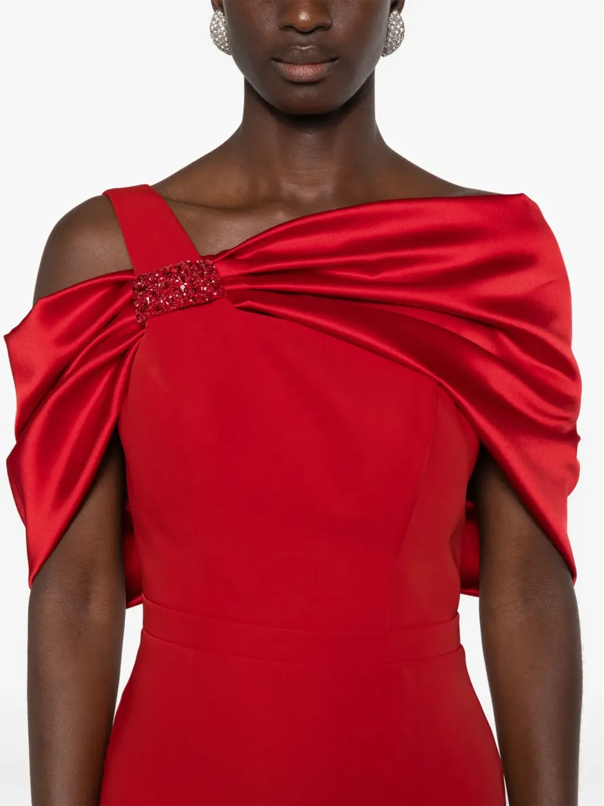 CRISTALLINI Ophelia satin midi dress - 画像5