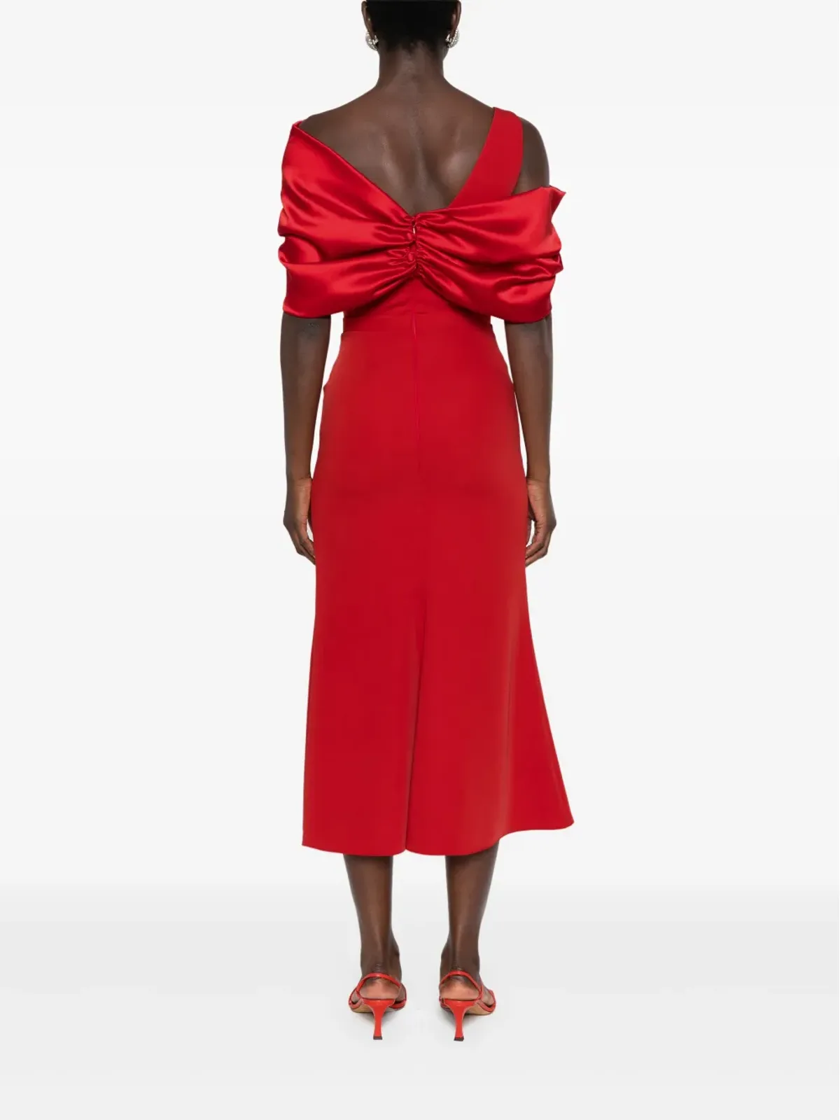CRISTALLINI Ophelia satin midi dress - 画像4