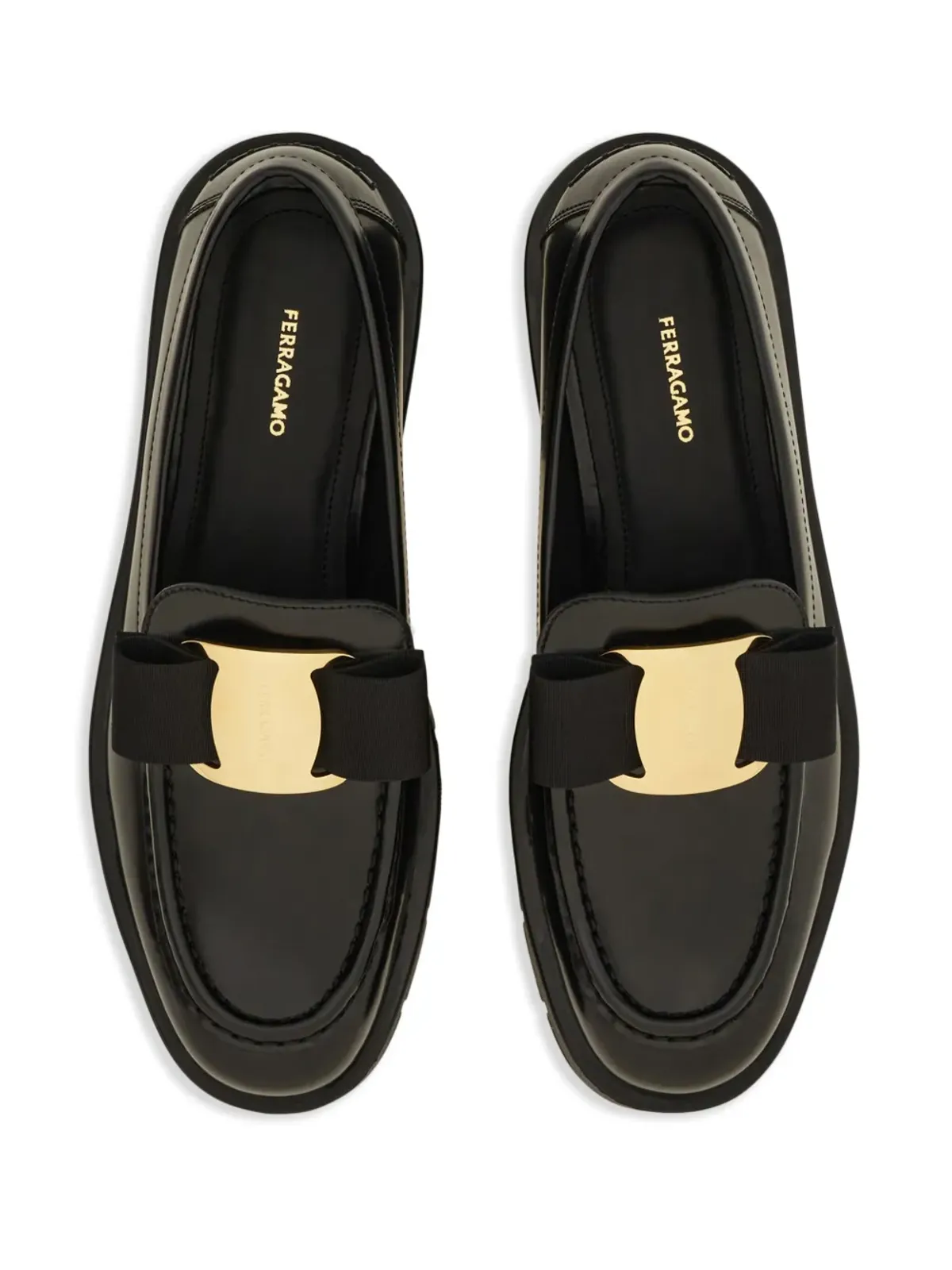 Ferragamo Vara Bow ローファー ブラック - 画像4