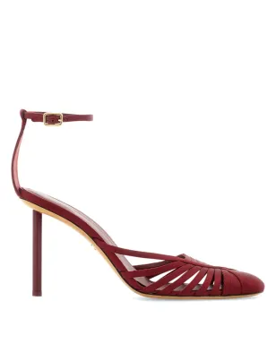 Ferragamo ストラップ付きヒールパンプス レッド - サムネイル1