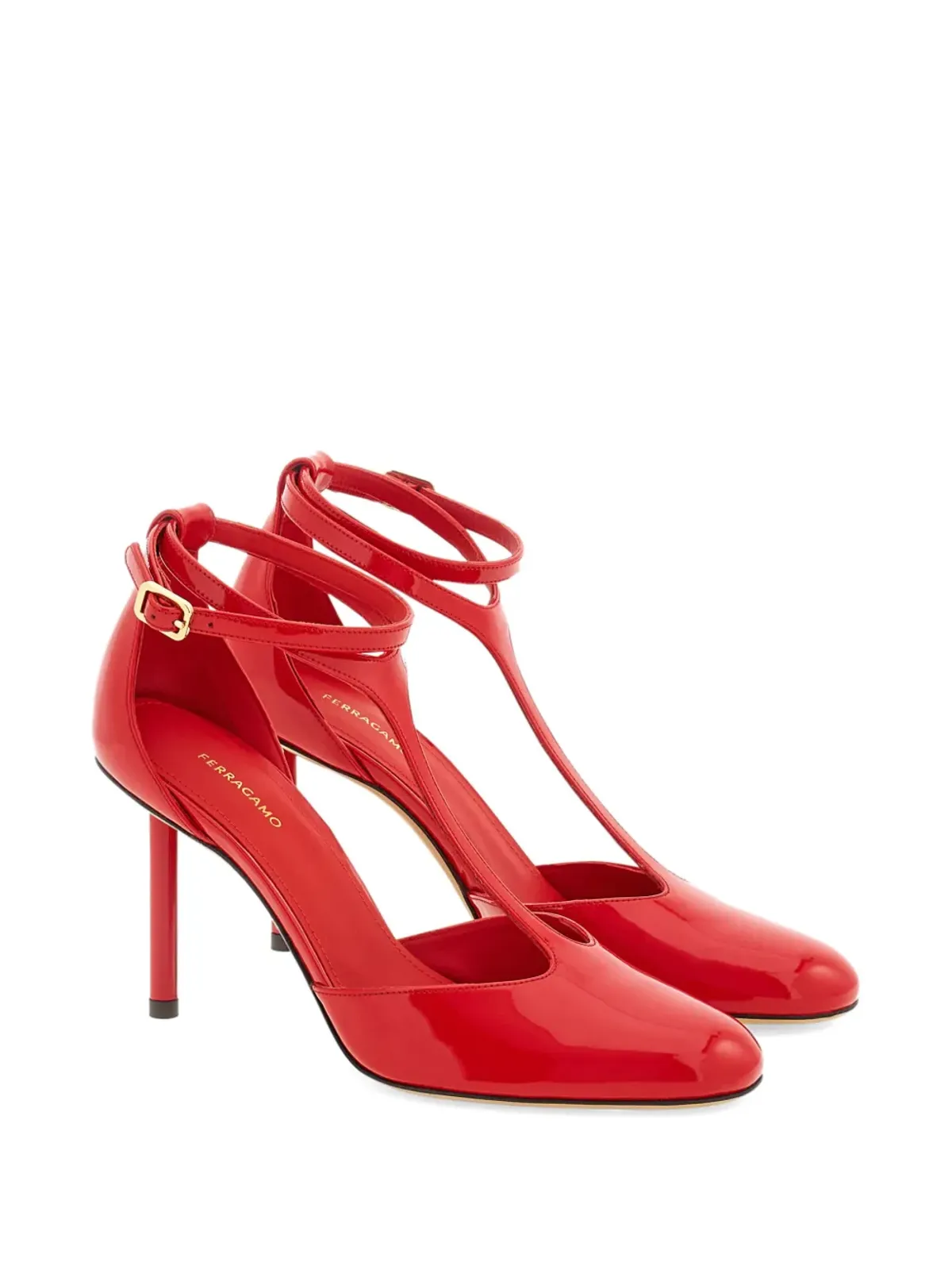 Ferragamo T-ストラップパンプス - 画像2