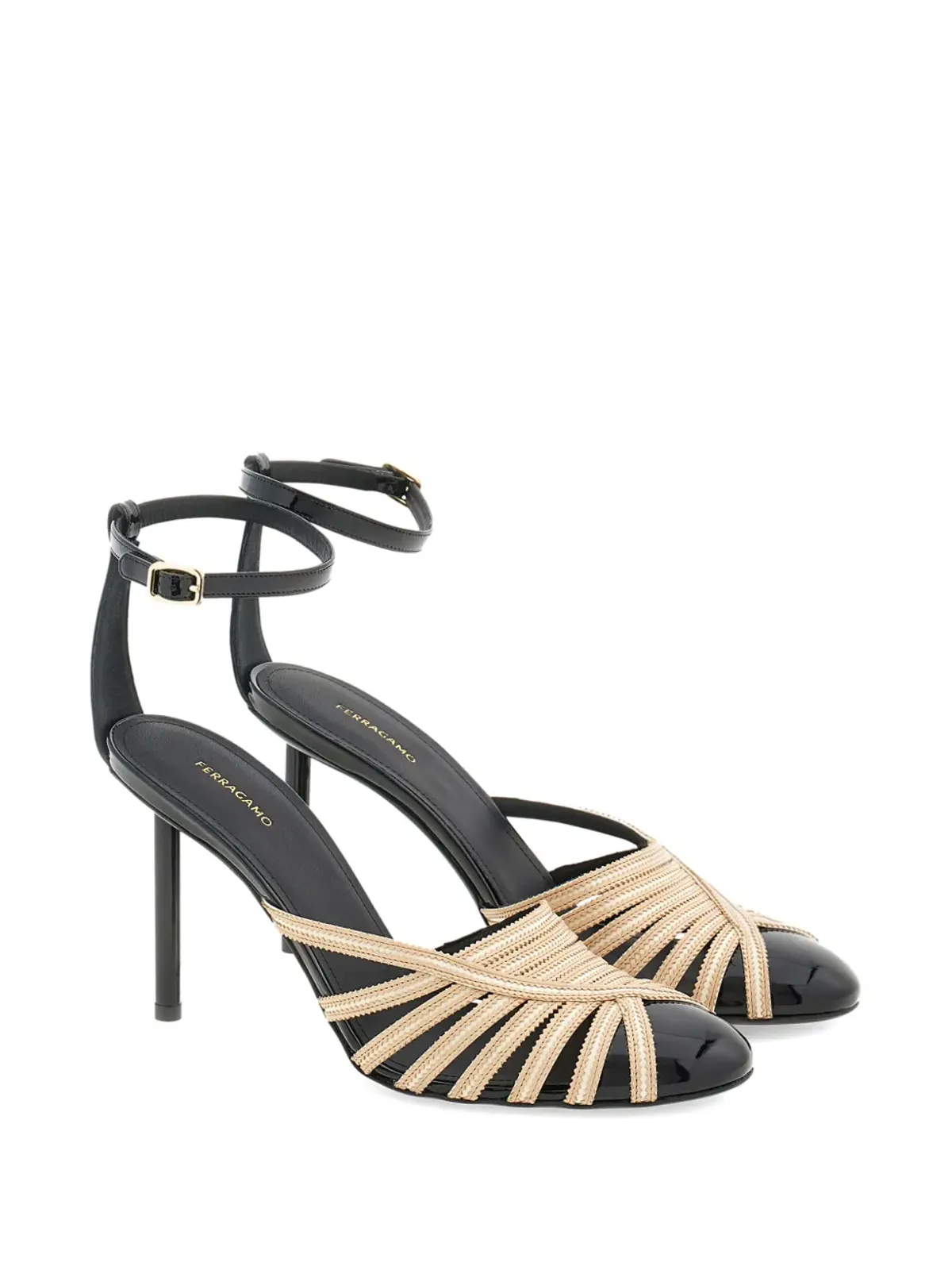 Ferragamo 95mmストラップパンプス - マルチカラー - 画像2