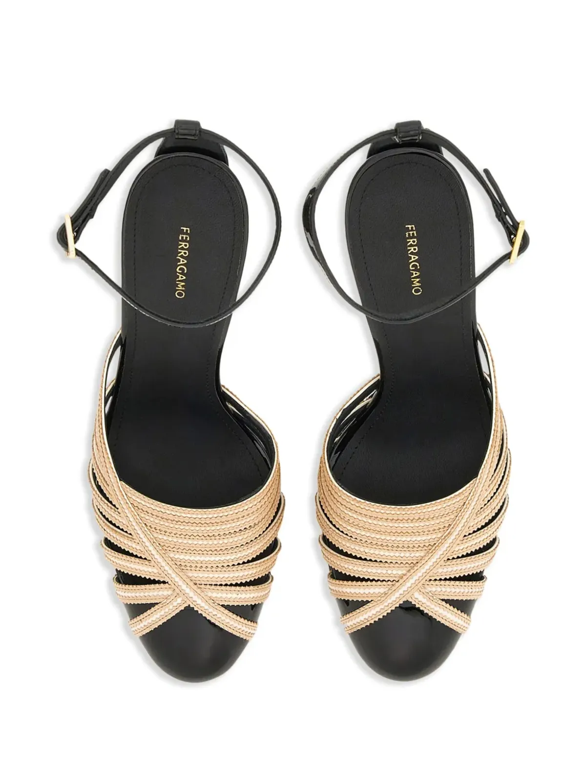 Ferragamo 95mmストラップパンプス - マルチカラー - 画像4