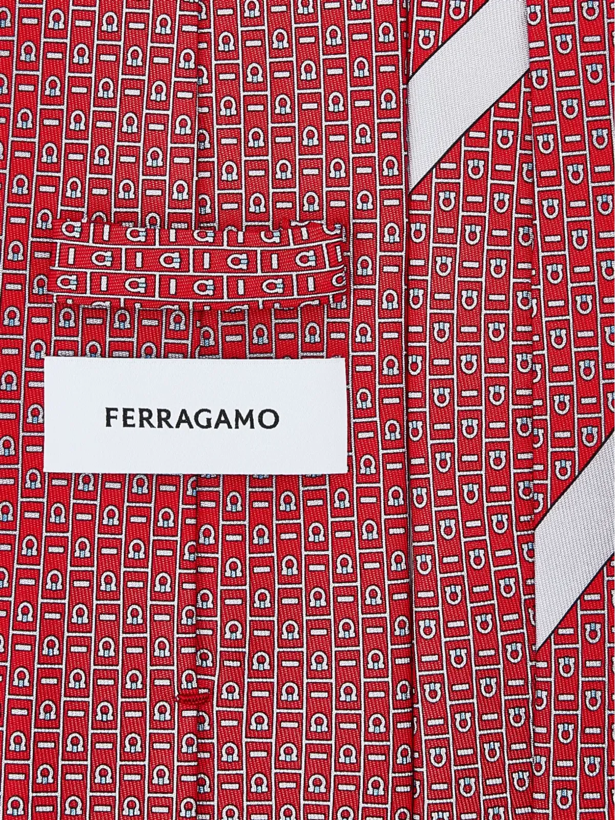 Ferragamo ガンチーニ柄シルクタイ - 画像2