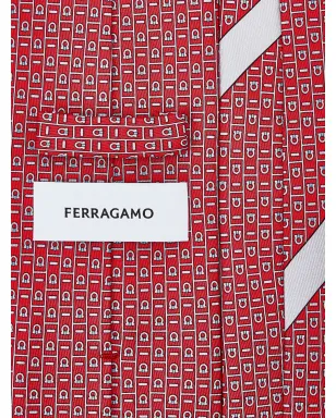 Ferragamo ガンチーニ柄シルクタイ - サムネイル2