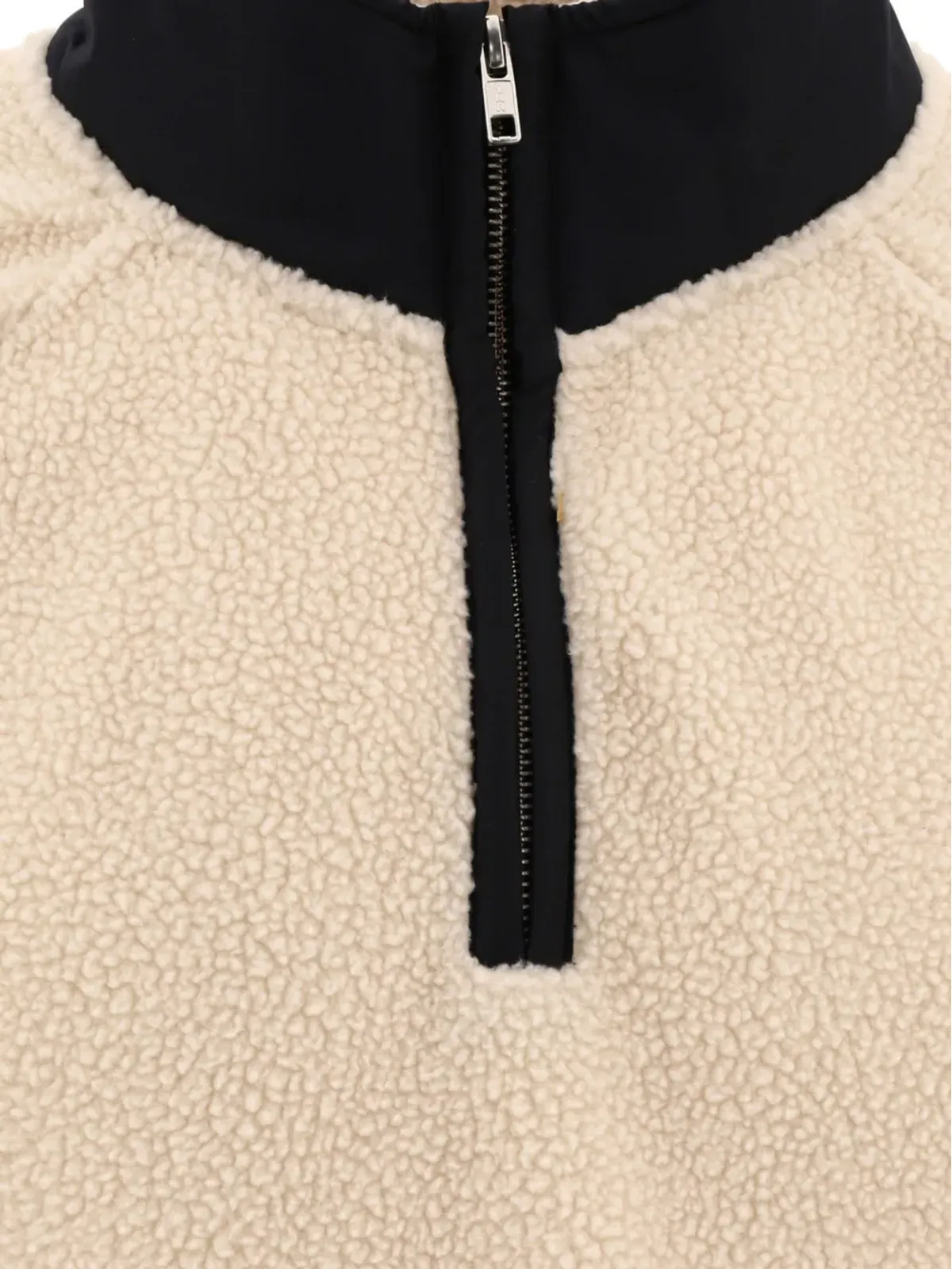 A.P.C. ロゴアップリケ半ジップ スウェットシャツ - ニュートラル - 画像3