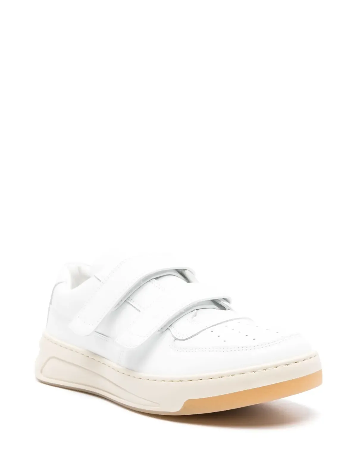 Acne Studios ロゴプレート レザー スニーカー - 画像2