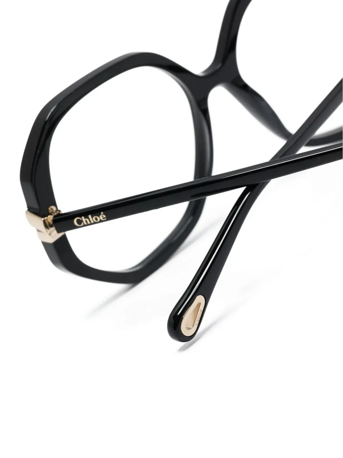 Chloé Eyewear ロゴエンボス スクエアフレーム メガネ - 画像3