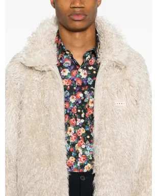 Marni ロゴパッチ入りフェイクシェアリングジャケット - サムネイル5