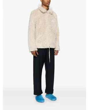 Marni ロゴパッチ入りフェイクシェアリングジャケット - サムネイル3