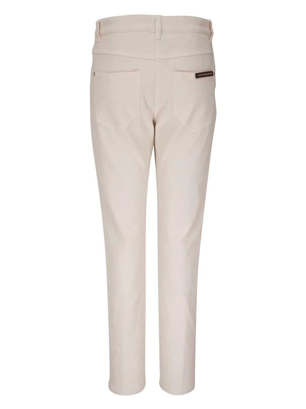 Brunello Cucinelli Monili-detail スリムカットパンツ（ニュートラルカラー） - 画像2